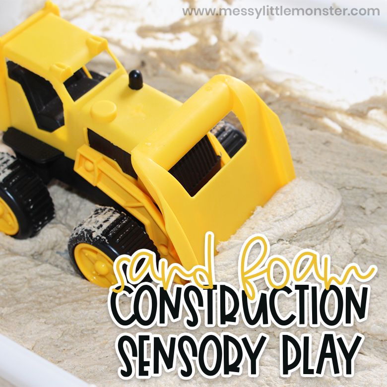 Sand foam construction sensory play