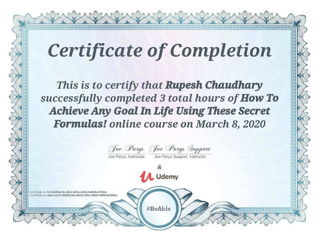 Udemy - How To Achieve Any Goal In Life Using These Secret Formulas