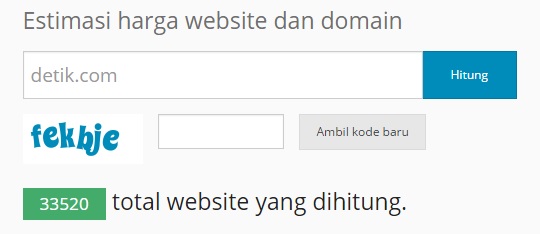 Cara mengetahui harga blog atau situs