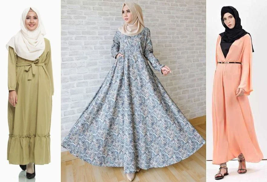 5 Model Baju Muslim Dari Bahan Katun Jepang Rancah Post - Model baju gamis katun jepang