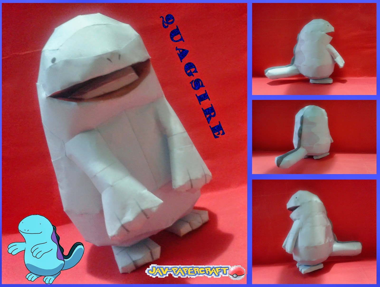 Quagsire Paper Model