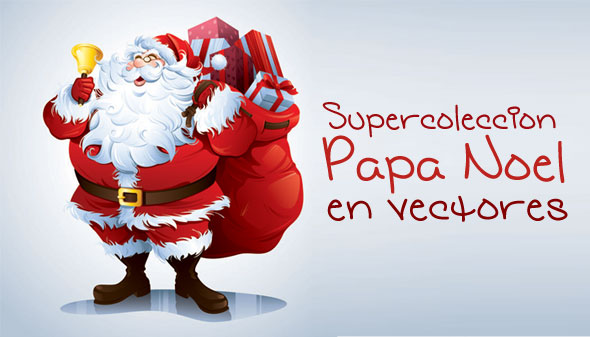 Colección de vectores gratis de Papa Noel