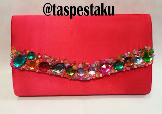 Tas Pesta Merah Cantik Elegant