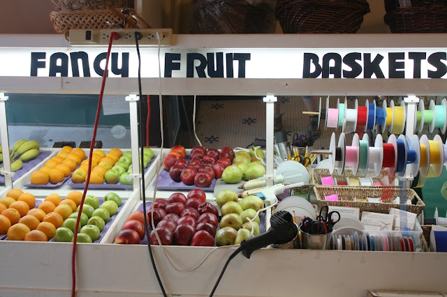 Fruit baskets at Lagomarcino's