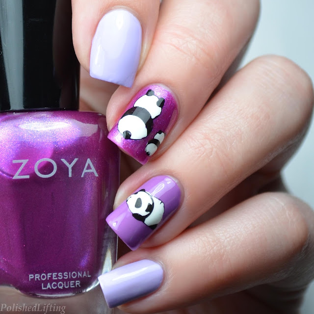 panda nail art