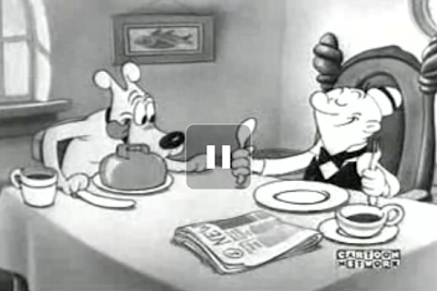 Still from Milt Gross MGM cartoon Wanted No Master