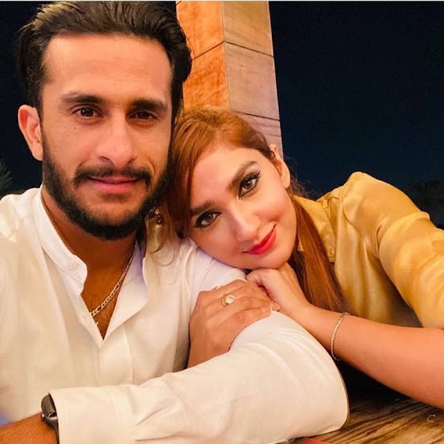 Cricketer Hassan Ali With Wife Samiya in Dubai