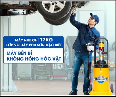 Máy bơm mỡ vận hành bền bỉ theo thời gian