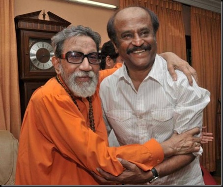 Rajinikanth-with-Shiv-Sena-supremo-Bal-Thackeray