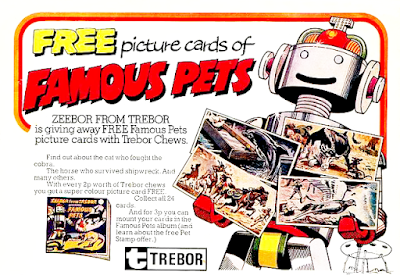 1971 Trebor Chews Famous Pets Advertisement