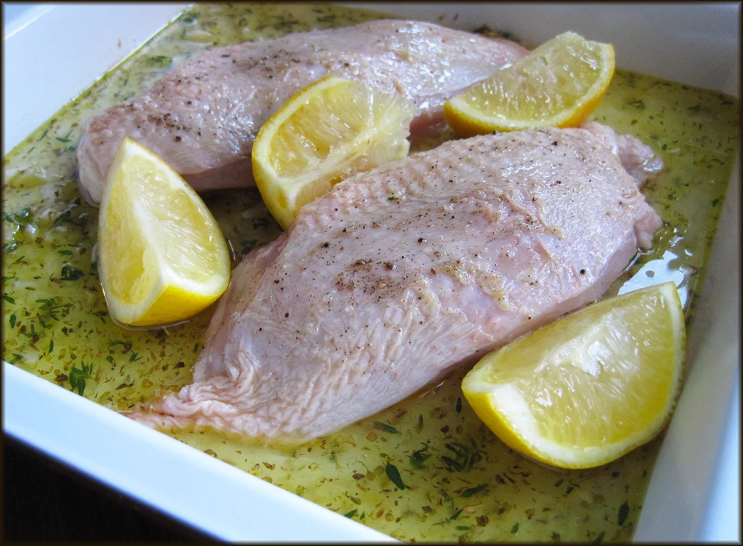 Lemon Chicken ready for the oven