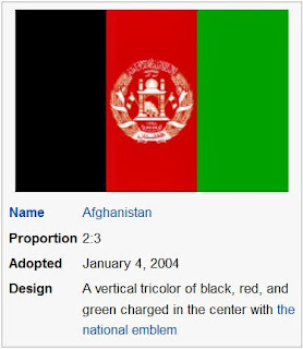 FLAG OF AFGHANISTAN-BENDERA AFGANISTAN