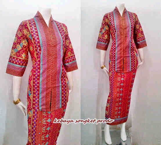  Baju  Batik Model  Kebaya  Motif Songket  Prodo