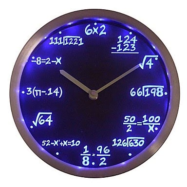 Reloj LED Matemáticas