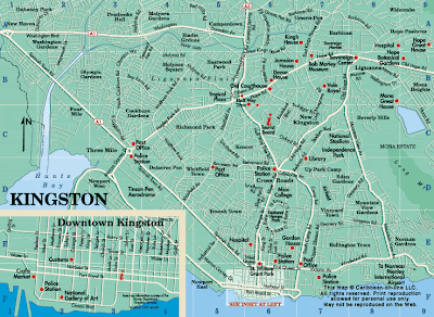 Kingston Map Region Political