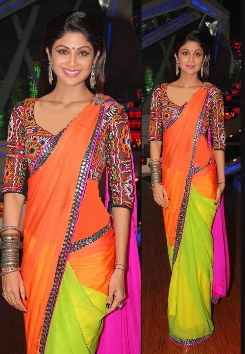shilpa shetty pics in saree  