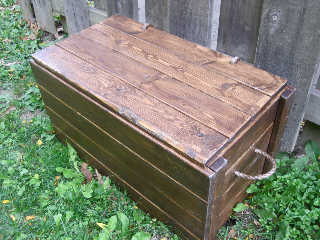 The Project Lady: Wood Storage Chest - Make your own!