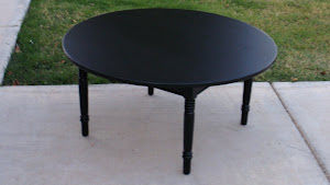 Black Shabby Coffee Table  *SOLD*