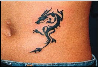 tribal dragon tattoos design