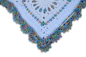 White Stained Glass Afghan, Free Crochet Pattern, Crochet Afghan Pattern, Granny Squares