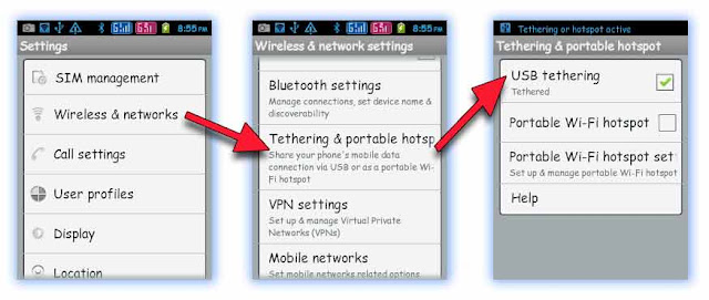 USB Tethering