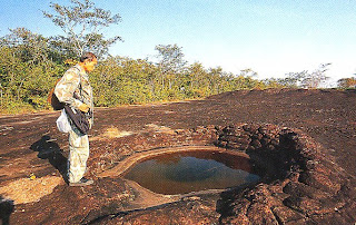 The stone ground of Phu Lang Ka summit