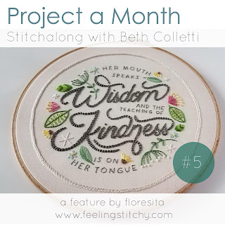 Project a Month May - Mothers Day Stitchalong pattern by Beth Colletti as stitched by floresita for Feeling Stitchy