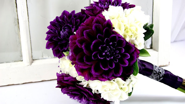 Dark Purple Flower Arrangements