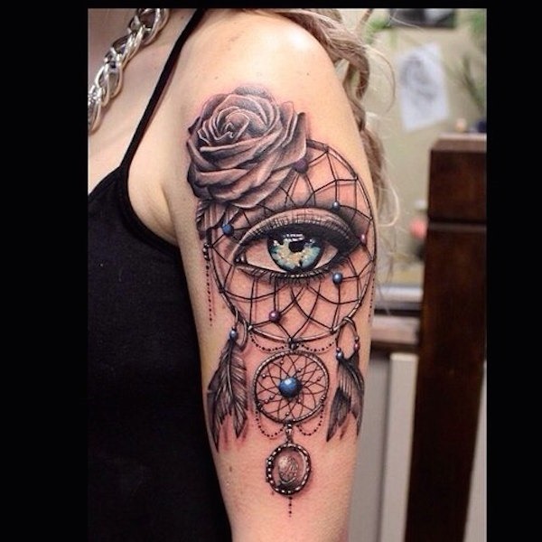 dreamcatcher_e_olho_tatuagem