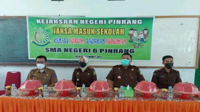 Radikalisme dan Anti Korupsi Jadi Topik Utama Penyuluhan Hukum di SMAN 6 Pinrang