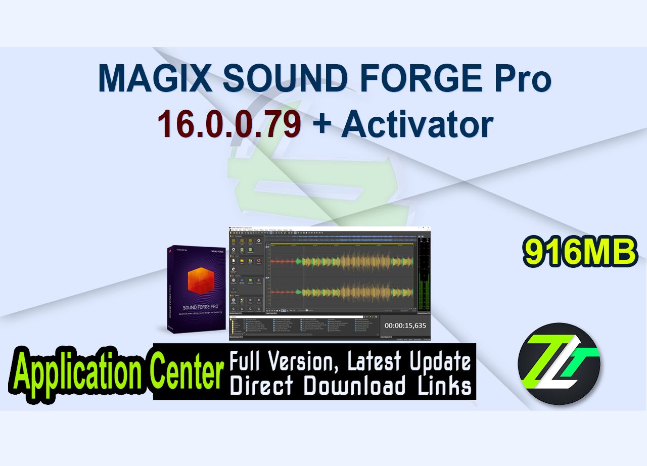 MAGIX SOUND FORGE Pro 16.0.0.79 + Activator