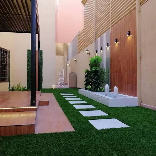 تنسيق حوش المنزل بالمدينة المنورة تركيب العشب الصناعي بالمدينة المنورة