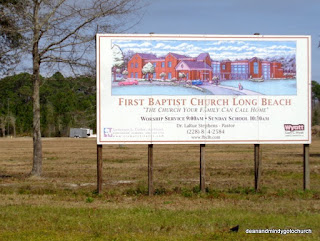 sign at First Baptist Long Beach