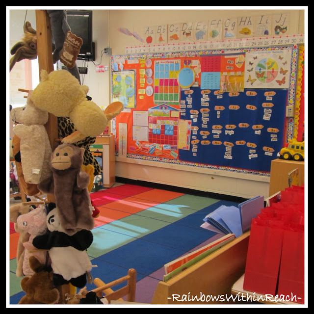 Kindergarten Focus Wall (Classroom Decor RoundUP at RainbowsWithinReach) 