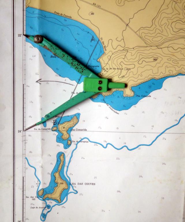 Trilhas do Mar: Cartas Náuticas: Medir distâncias usando a 