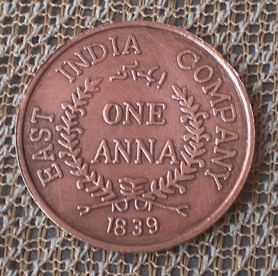 one anna 1839 east india company