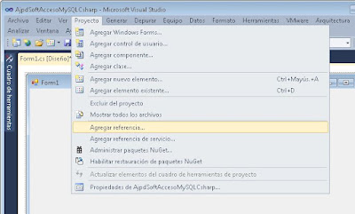 Desarrollar aplicación C# para acceso a MySQL Server de forma nativa con ADO.NET Driver for MySQL (Connector/NET)