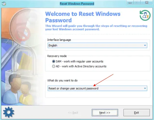 حذف باسورد جميع نسخ ويندوز عن طريق USB