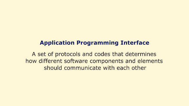 A set of protocols and codes that determines how different software components and elements should communicate with each other.