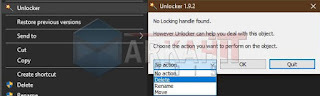 Cara menghapus files/folder menggunakan Unlocker