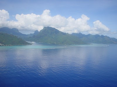 Moorea vue d'avion