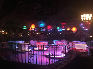 Empty Mad Tea Party Night Fantasyland Disneyland