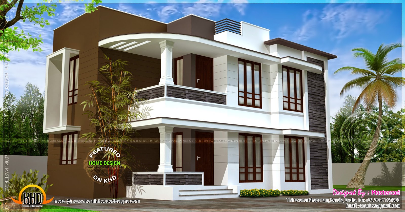  Modern  1500  sq  ft  house  exterior Home  Kerala Plans 