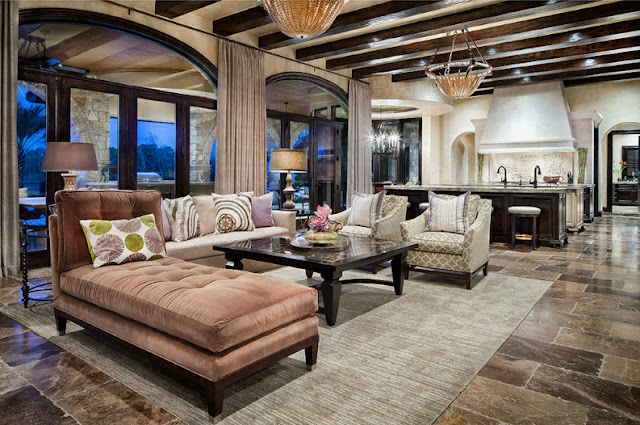 Tuscan Transitional Living Room 1