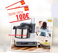 Logo Penny Market : vinci gratis 100 buoni spesa da 100 euro e 1 Robot da cucina Kenwood