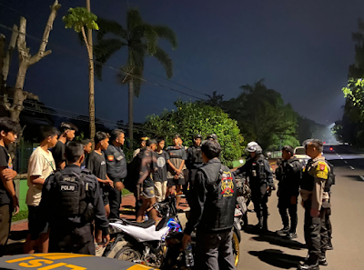 KRYD Polda Banten, Amankan lima sepeda motor dan delapan orang yang hendak balap liat