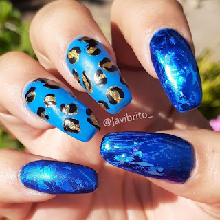 UÑAS ANIMAL PRINT AZUL, UÑAS ACRILICAS FACILES, COMO HACER UÑAS ACRILICAS, UÑAS ACRILICAS FACIL, UÑAS EN CASA, TENDENCIAS 2020, UÑAS A LA MODA, UÑAS DE ESTE AÑO