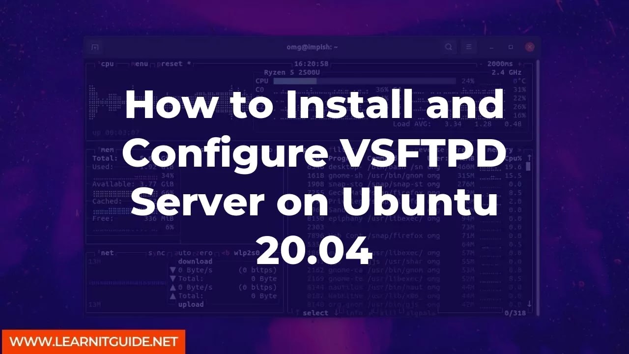 How to Install and Configure VSFTPD Server on Ubuntu 20.04