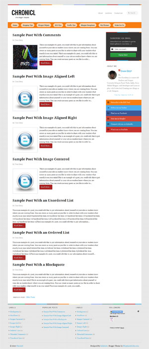 Responsive Blogger Template