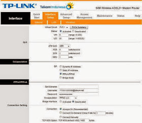 `Setting modem speedy TP Link